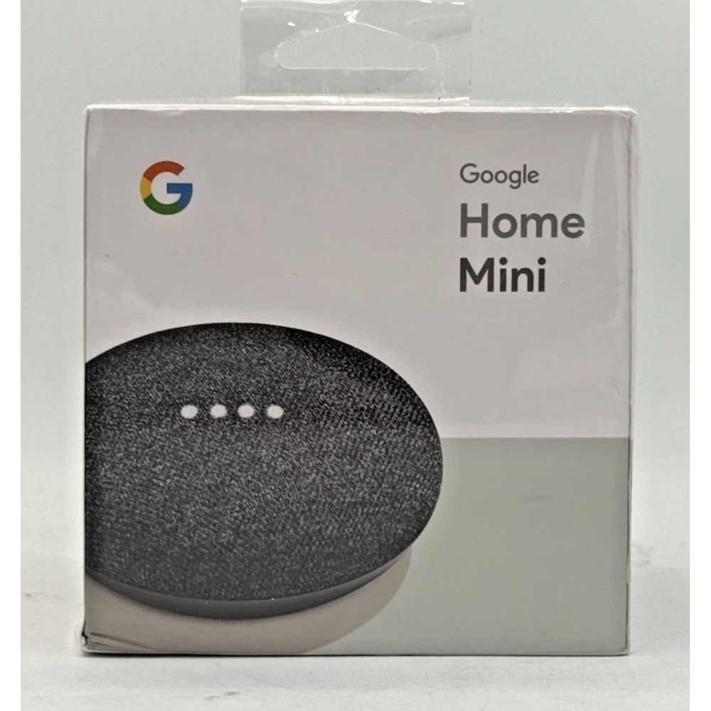 NEW & SEALED Google Home Mini 1st Generation - Charcoal - GA00216-US - Bluetooth